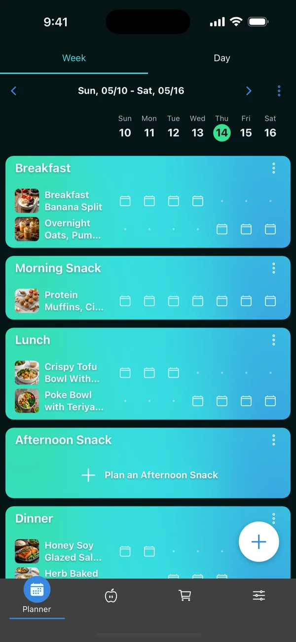 Portions: Plan the week